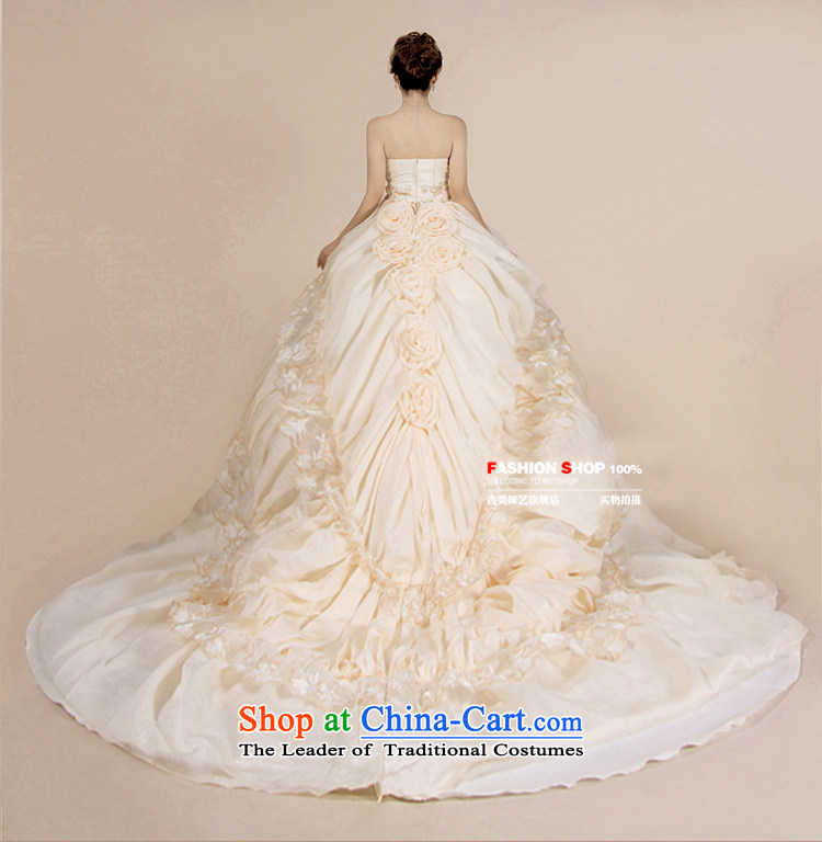 Wedding dress Kyrgyz-american married new anointed arts 2015 Chest Korean wedding HT3557 tail bride wedding champagne color XL Photo, prices, brand platters! The elections are supplied in the national character of distribution, so action, buy now enjoy more preferential! As soon as possible.