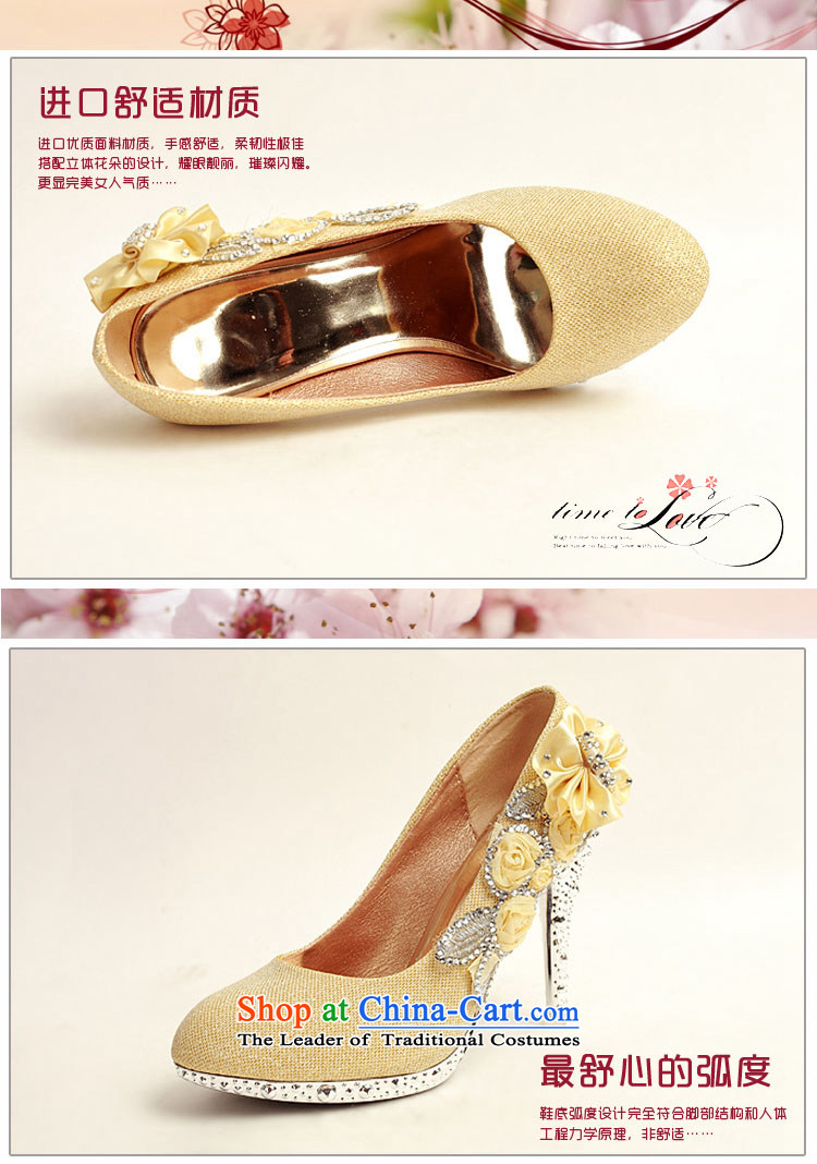 Doi m qi 2014 womens single shoe on the new chip ultra noble water drilling marriage shoes bride shoes gold legrix round head high heels DXZ10014 Golden 38 pictures, prices, brand platters! The elections are supplied in the national character of distribution, so action, buy now enjoy more preferential! As soon as possible.