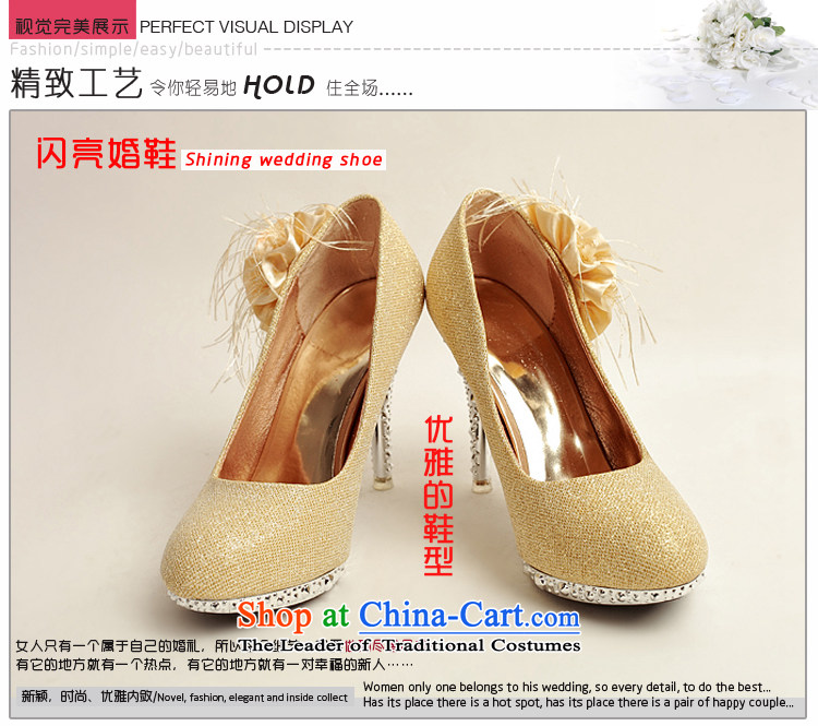 Doi m qi 2014 Women's shoe on the new bride shoes marriage shoes, gold, round head side of the flower of the high-heel shoes XZ10016 Gold Golden 35 pictures, prices, brand platters! The elections are supplied in the national character of distribution, so action, buy now enjoy more preferential! As soon as possible.