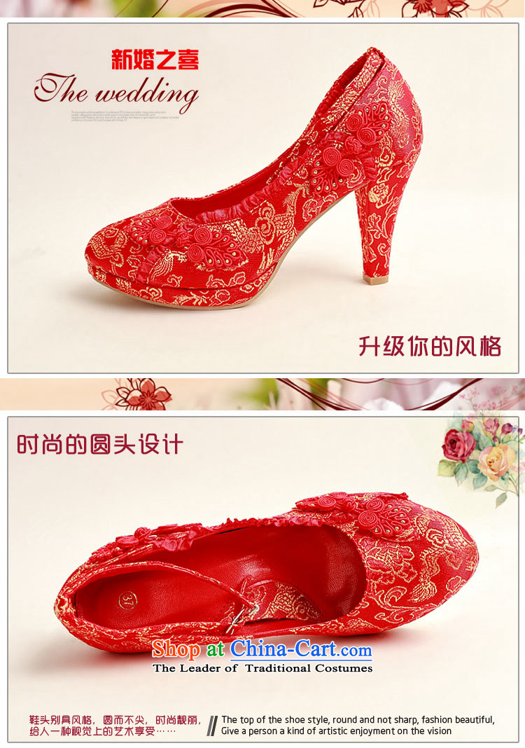 Doi m qi 2014 new pattern of marriage shoes wedding shoes bride marriage with rough shoes banquet shoes and a pair of red high-female single shoe DXZ10025 red 35 pictures, prices, brand platters! The elections are supplied in the national character of distribution, so action, buy now enjoy more preferential! As soon as possible.