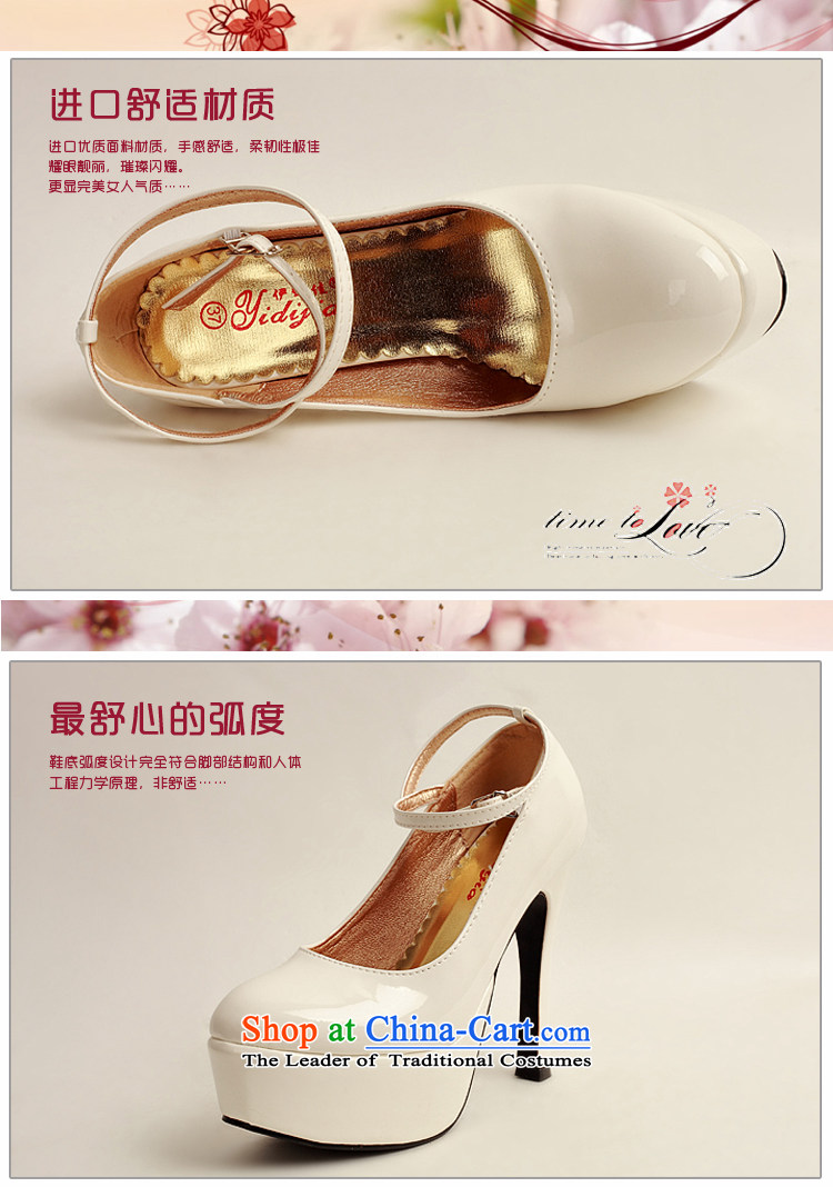 Doi m qi 2014 womens single new varnished leather shoes, smooth sparkling, luxury waterproof shoes marriage bride desktop white shoes, round head high heels white 38 pictures, prices, brand platters! The elections are supplied in the national character of distribution, so action, buy now enjoy more preferential! As soon as possible.