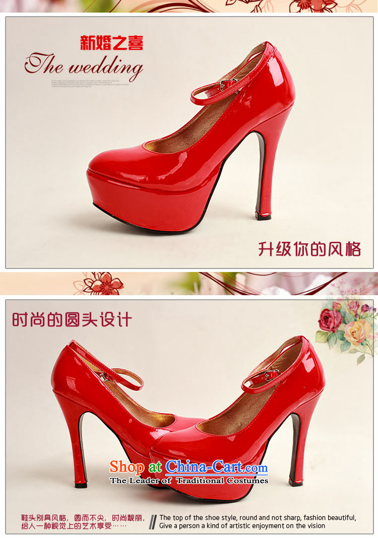 Doi m qi 2014 womens single new varnished leather shoes, smooth sparkling, luxury waterproof shoes marriage bride desktop red shoes, round head high heels red 38 pictures, prices, brand platters! The elections are supplied in the national character of distribution, so action, buy now enjoy more preferential! As soon as possible.