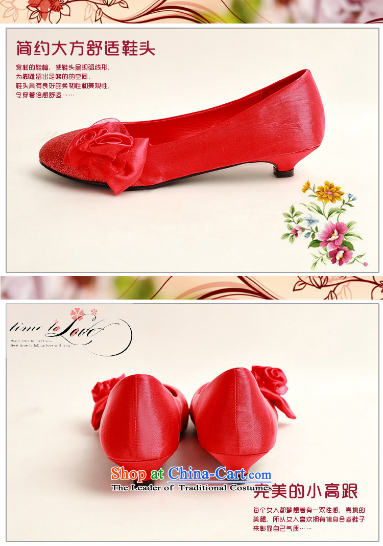 The Korean version of the bride treasure marriage shoes Red flat bottom shoe marriage shoes wedding marriage shoes heel shoe qipao shoes low larger single shoe red red pregnant women 35 pictures, prices, brand platters! The elections are supplied in the national character of distribution, so action, buy now enjoy more preferential! As soon as possible.