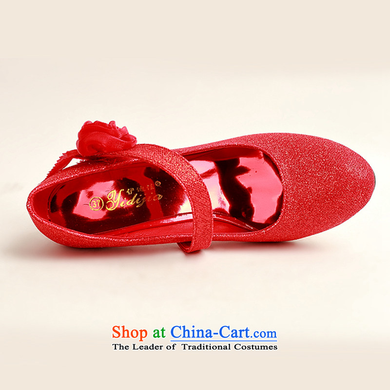 The new bride treasure Red Toner, single side red rose bride marriage shoes, Photo Album shoes DXZ1007 performances marriage red 36, darling Bride (BABY BPIDEB) , , , shopping on the Internet