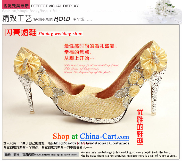 Baby girl single shoes bride 2014 new on-chip ultra-high water drilling marriage shoes bride shoes gold legrix round head high heels DXZ10014 Golden 37 pictures, prices, brand platters! The elections are supplied in the national character of distribution, so action, buy now enjoy more preferential! As soon as possible.