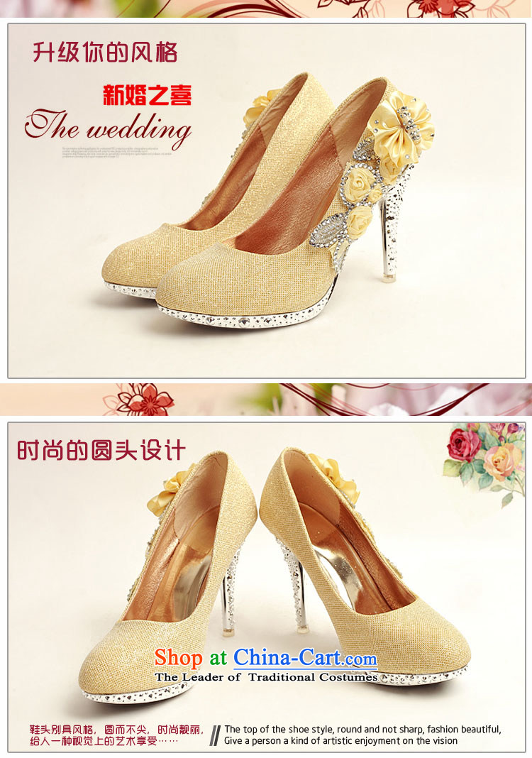 Baby girl single shoes bride 2014 new on-chip ultra-high water drilling marriage shoes bride shoes gold legrix round head high heels DXZ10014 Golden 37 pictures, prices, brand platters! The elections are supplied in the national character of distribution, so action, buy now enjoy more preferential! As soon as possible.