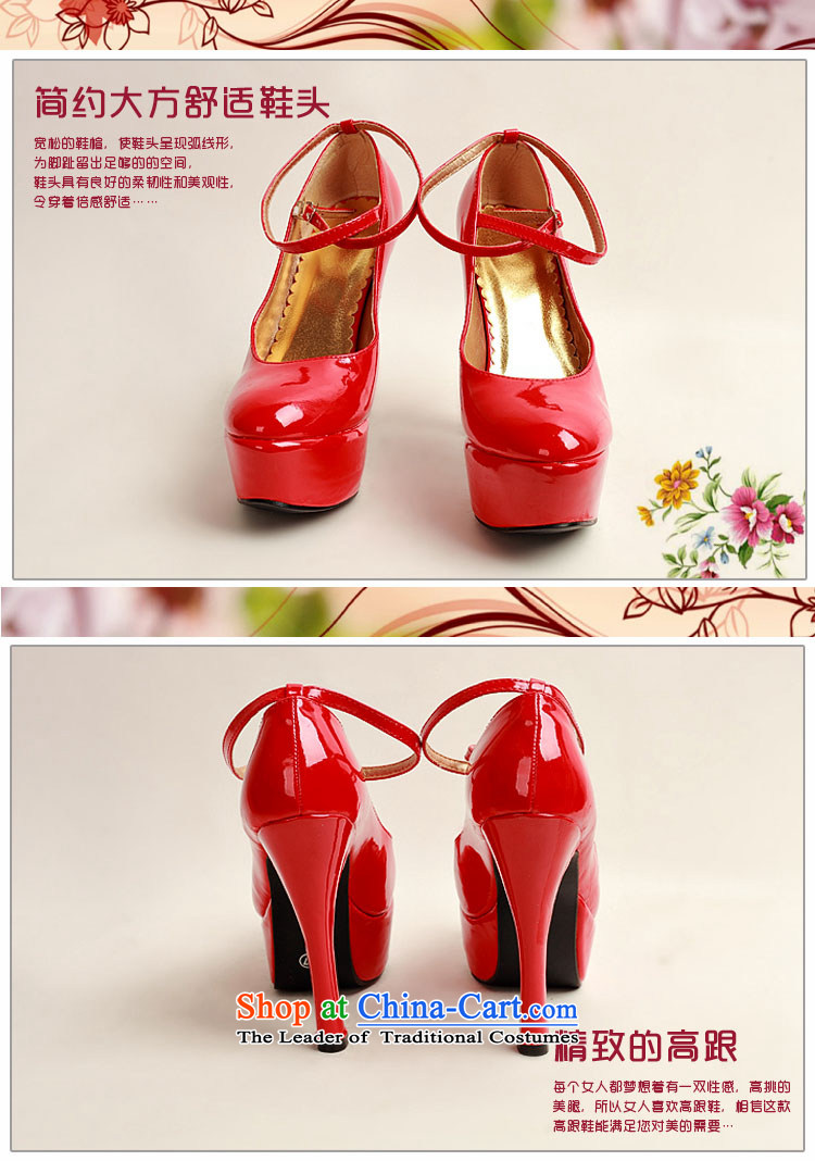 The 2014 womens single new varnished leather shoes, smooth sparkling, luxury waterproof shoes marriage bride desktop red shoes, round head high heels red red 36 pictures, prices, brand platters! The elections are supplied in the national character of distribution, so action, buy now enjoy more preferential! As soon as possible.