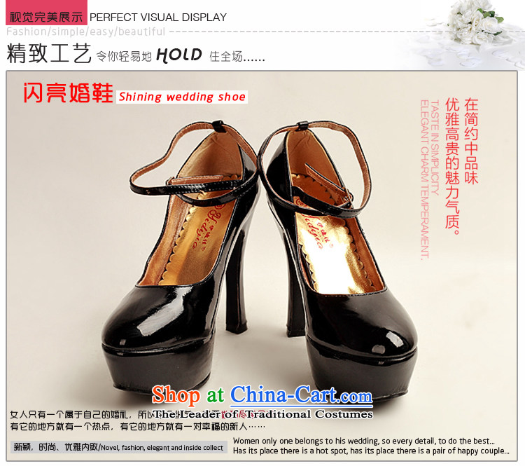 The 2014 womens single new varnished leather shoes, smooth sparkling, luxury waterproof shoes marriage bride desktop black shoes, round head high heels black 38 pictures, prices, brand platters! The elections are supplied in the national character of distribution, so action, buy now enjoy more preferential! As soon as possible.