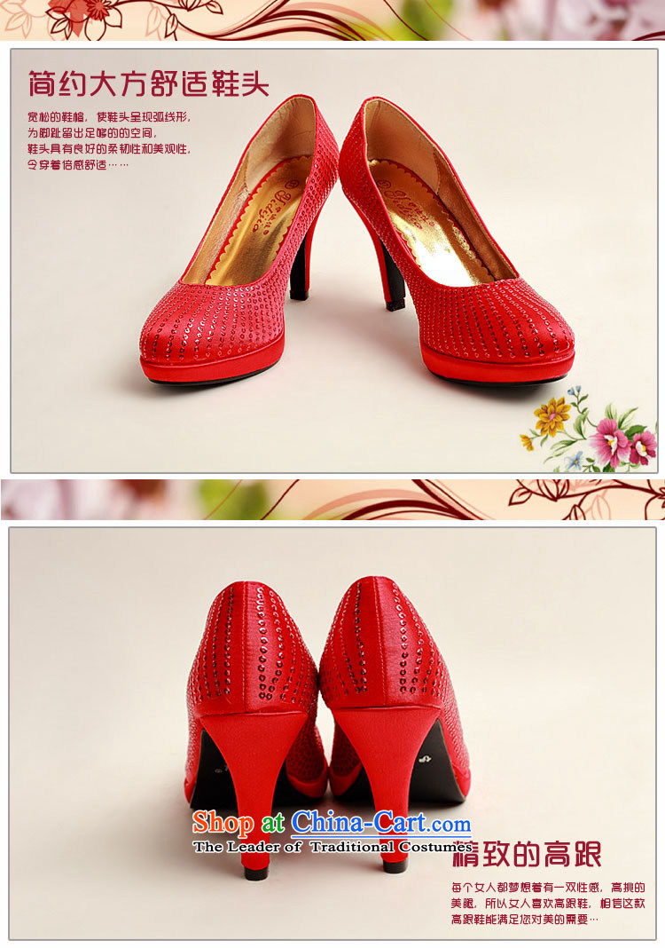 The Korean version of the bride treasure the the high-heel shoes large Code Red marriage marriage shoes bride shoes 2014 new women's shoe DXZ10030 single red red 38 pictures, prices, brand platters! The elections are supplied in the national character of distribution, so action, buy now enjoy more preferential! As soon as possible.