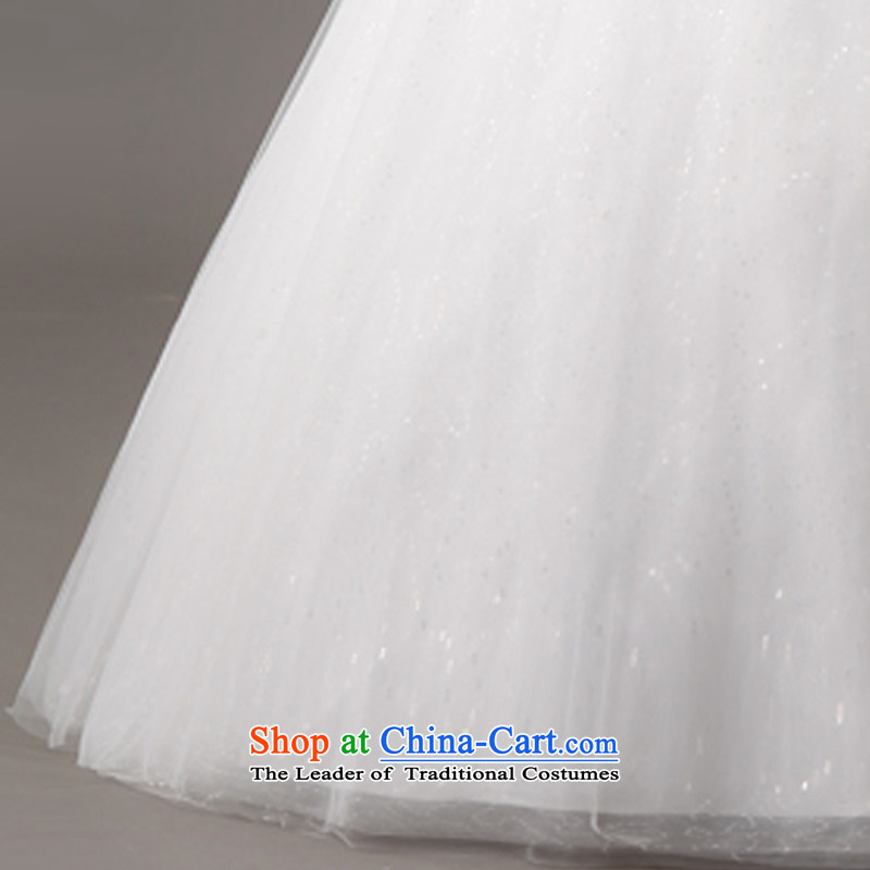 Doi m qi 2014 new stylish wedding dress Korea Version V-neck to align the shoulder larger Sau San diamond strap lace retro white S, Demi Moor Qi , , , shopping on the Internet