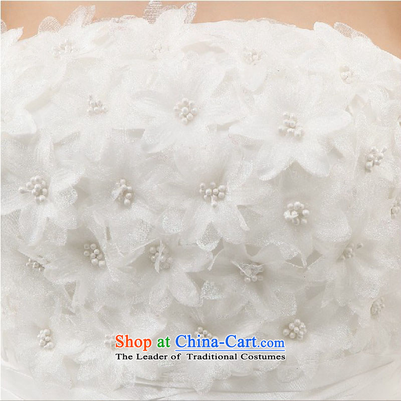 Baby bride flowers wedding wedding dresses 2014 new Korean sweet princess shoulder straps flowers to bind with a white ALIGN S, darling Bride (BABY BPIDEB) , , , shopping on the Internet