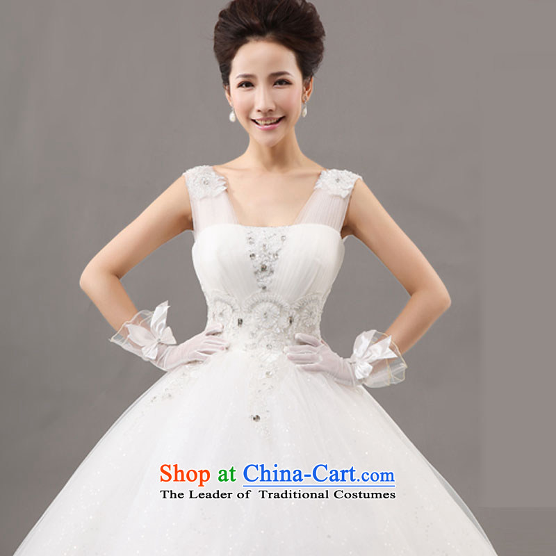 Baby bride wedding new spring 2014 Korean brides white field shoulder binding betrothal yarn large wedding to align the long white S, darling Bride (BABY BPIDEB) , , , shopping on the Internet