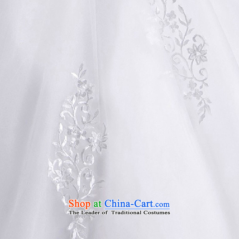 Baby bride tail Wedding 2014 new winter Korean white wall also larger straps wedding bride wedding dress white L, darling Bride (BABY BPIDEB) , , , shopping on the Internet