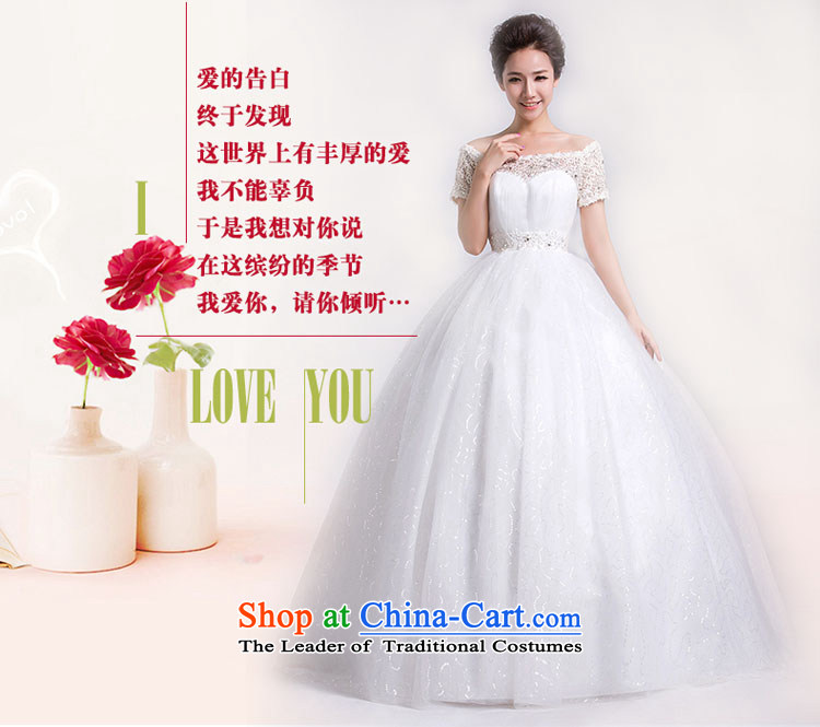 Doi m qi bride wedding dresses Korean version of the new Word 2014 to align the shoulder graphics thin wedding lace sepia pictures white L Sau San, prices, brand platters! The elections are supplied in the national character of distribution, so action, buy now enjoy more preferential! As soon as possible.