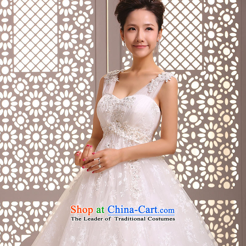 Doi m qi wedding dresses new 2014 Korean marriages shoulders to align the diamond wedding dresses, white winter XXL, pregnant women Demi Moor Qi , , , shopping on the Internet