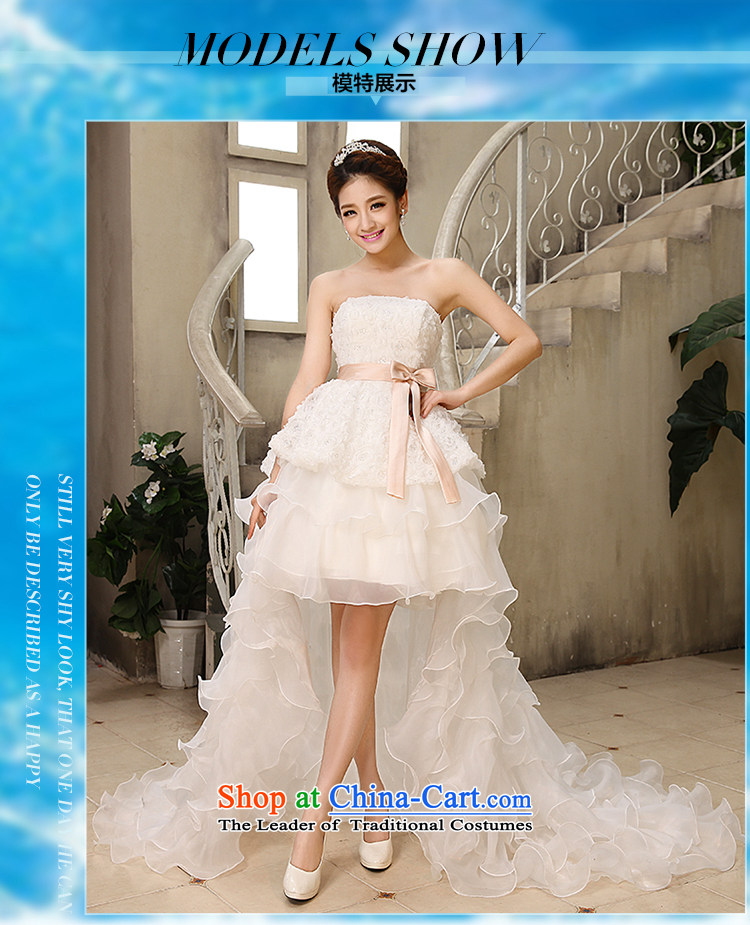 Tslyzm2015 dulls the new front stub long after the wedding dresses and chest small trailing short, photo building theme clothing Korean straps pregnant women s pictures, bride white price, brand platters! The elections are supplied in the national character of distribution, so action, buy now enjoy more preferential! As soon as possible.