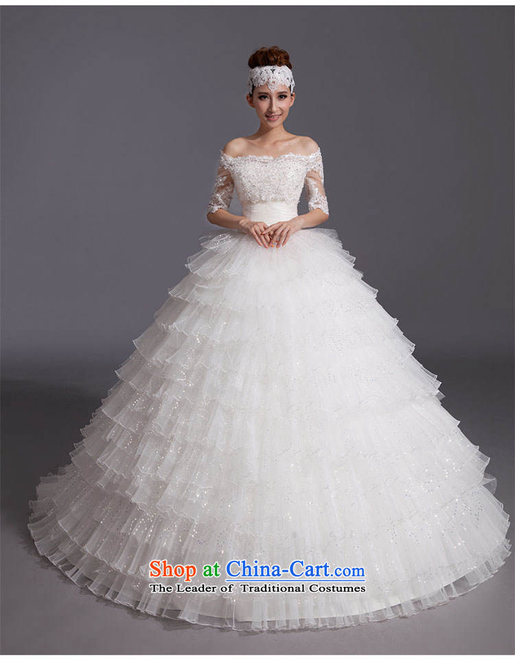 The word love bride shoulder wedding dresses white new spring 2014 Korean small trailing bride large graphics thin wiping the Chest Sau San thick white L picture, prices, brand platters! The elections are supplied in the national character of distribution, so action, buy now enjoy more preferential! As soon as possible.