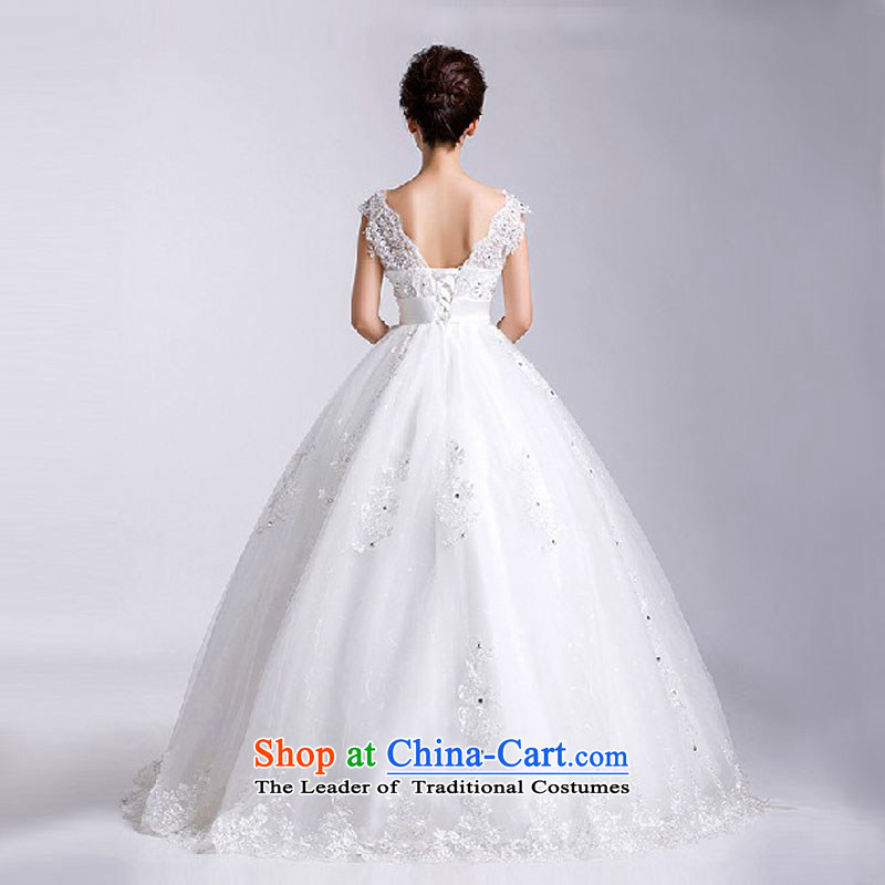  2014 new bride treasure wedding dresses Korean word shoulder V-Neck shoulders to align the large number of pregnant women video thin white wedding , darling Bride (BABY BPIDEB) , , , shopping on the Internet