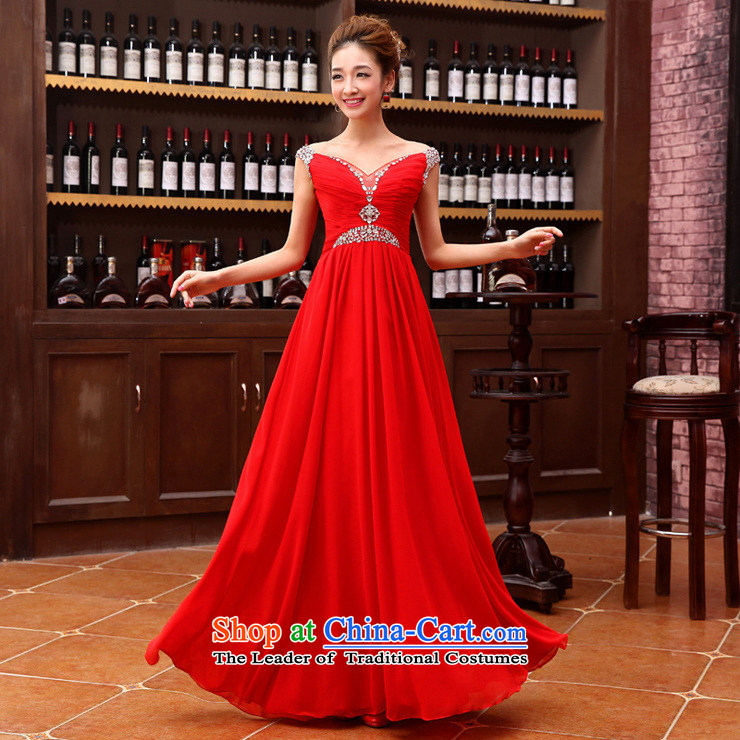Optimize video new 2 red flash drill upscale shoulder wedding dress evening dresses XS8177 RED S picture, prices, brand platters! The elections are supplied in the national character of distribution, so action, buy now enjoy more preferential! As soon as possible.