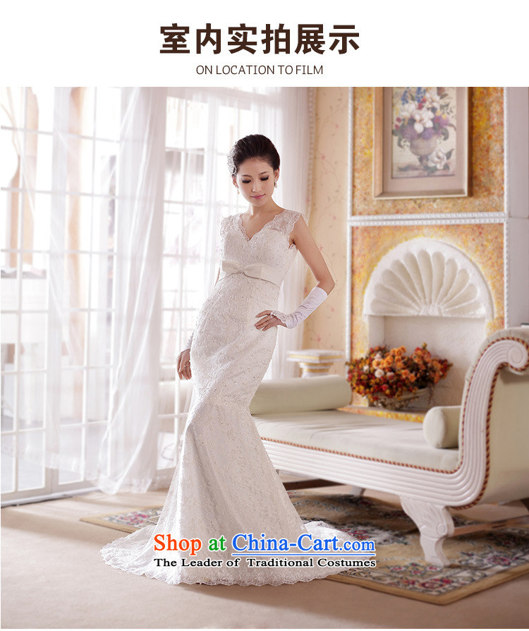 Optimize video new retro sexy deep V lace Sau San crowsfoot tail bride wedding XS8191 m White M picture, prices, brand platters! The elections are supplied in the national character of distribution, so action, buy now enjoy more preferential! As soon as possible.