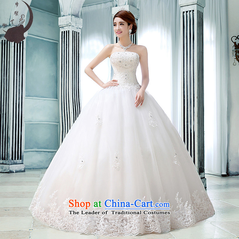 The leading edge of the days of the wedding dresses skirt 2015 new wiping the chest and the Republic of Korea to align the Diamond Wedding 1608 White?s