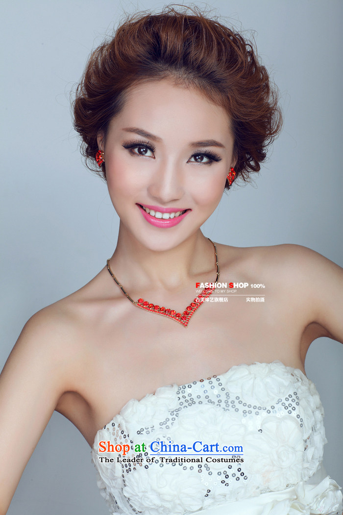 The bride wedding dresses accessories kit Korean TL136 link water drilling jewelry 2015 new marriage necklace red Ear Clip Picture, prices, brand platters! The elections are supplied in the national character of distribution, so action, buy now enjoy more preferential! As soon as possible.