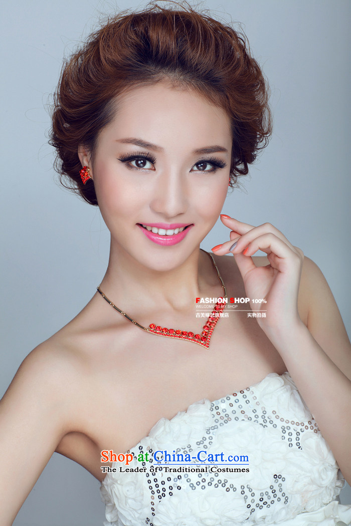 The bride wedding dresses accessories kit Korean TL136 link water drilling jewelry 2015 new marriage necklace red Ear Clip Picture, prices, brand platters! The elections are supplied in the national character of distribution, so action, buy now enjoy more preferential! As soon as possible.