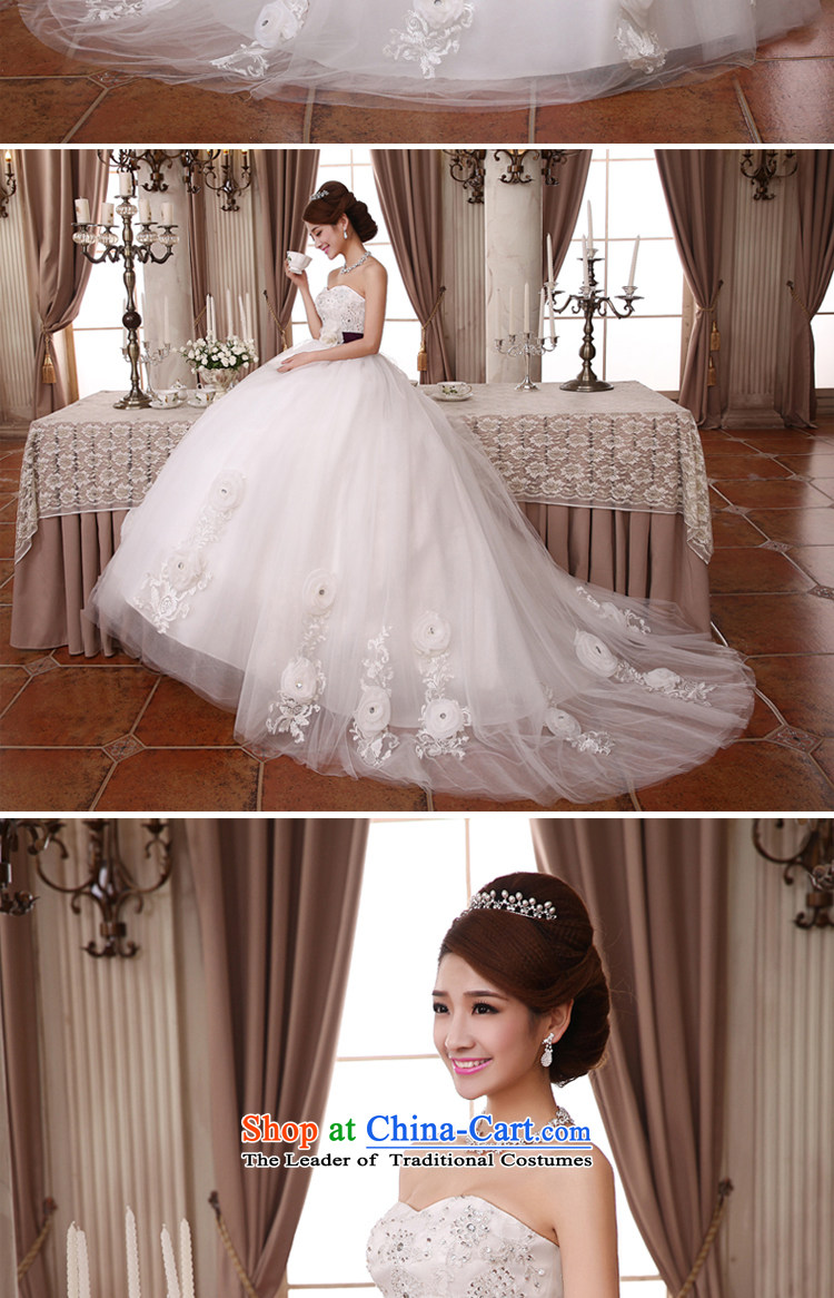 Embroidered Bride Korean-style is retro Deluxe Big tail flowers diamond anointed chest lace princess wedding dresses white L Code Suzhou shipment picture, prices, brand platters! The elections are supplied in the national character of distribution, so action, buy now enjoy more preferential! As soon as possible.