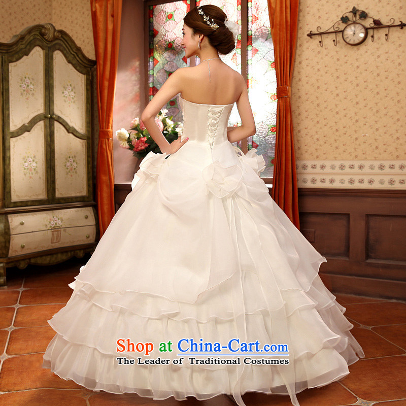 No new 2015 bride embroidered sweet retro straps and chest wedding dresses to align the Korean Princess wedding white form do not return, embroidered bride shopping on the Internet has been pressed.