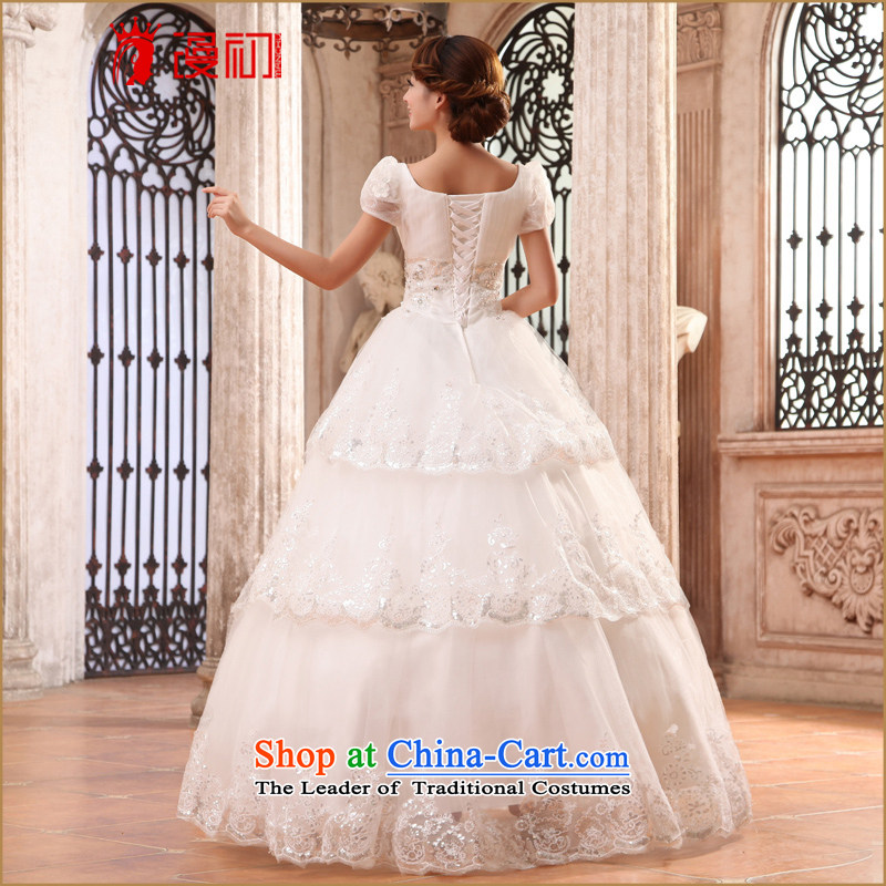 In the early 2015 new man wedding dress princess bubble cuff to align graphics thin wedding sweet word shoulder wedding bride White XL, Early Man , , , shopping on the Internet