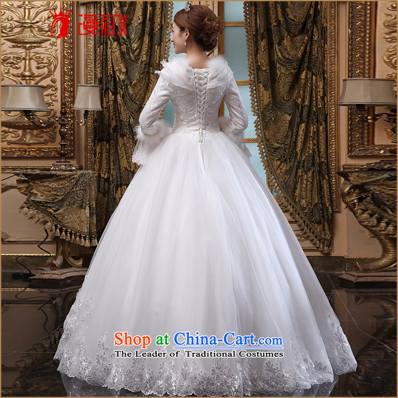 In the early 2015 new man winter wedding winter thick wedding dresses long-sleeved winter) Marriages Wedding White XL code, spilling the early shopping on the Internet has been pressed.