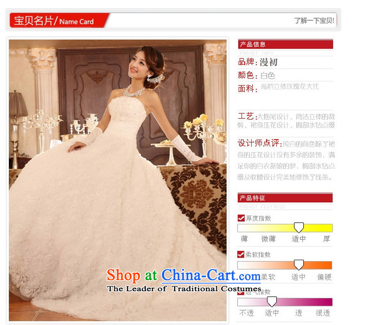 In the early 2015 new man bride wedding long tail Korean lace large tail deluxe tail wedding dresses white pictures, price S code, brand platters! The elections are supplied in the national character of distribution, so action, buy now enjoy more preferential! As soon as possible.