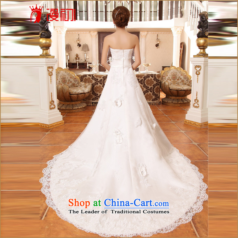 In the early 2015 new man wedding wiping the chest small trailing bride wedding elegant and stylish spring and summer wedding White M strap, code early man , , , shopping on the Internet