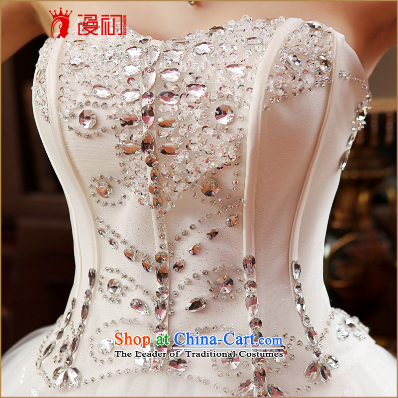 In the early 2015 new man wedding dresses Korean wiping the chest straps graphics thin wedding inlet water drilling to align the Korean style wedding White XL, Early Man , , , shopping on the Internet