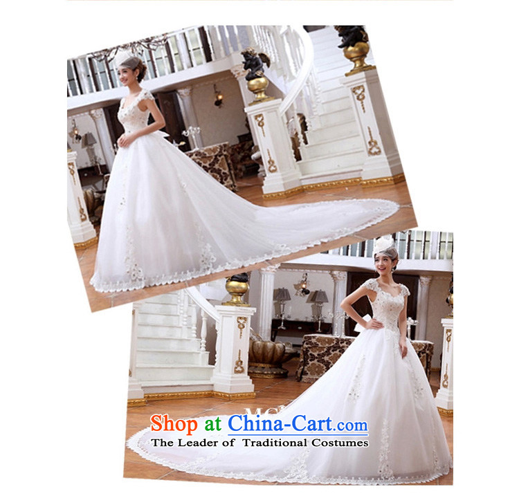 At the beginning of the New Year 2015 spread the word shoulder wedding Deluxe Big tail lace wedding fashion to align graphics Korean thin wedding tail wedding photo L, prices, brand platters! The elections are supplied in the national character of distribution, so action, buy now enjoy more preferential! As soon as possible.