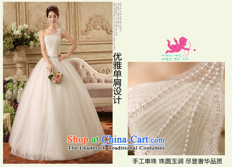 The new bride wedding dress Korea Edition Click to align the shoulder bolts pearl video thin diamond jewelry lace wedding look elegant large white L/72 hour picture, prices, brand platters! The elections are supplied in the national character of distribution, so action, buy now enjoy more preferential! As soon as possible.