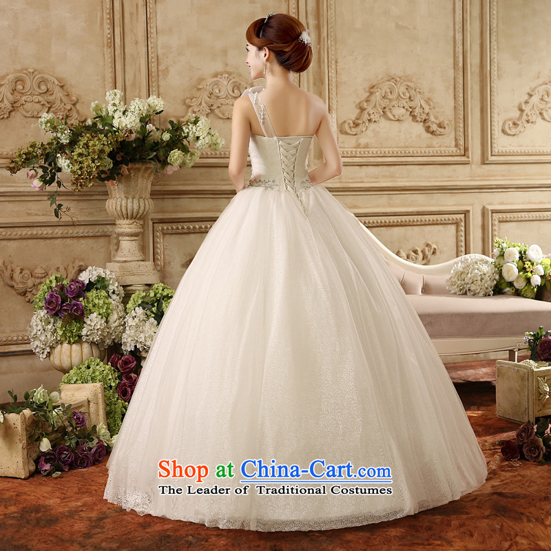 The new bride wedding dress Korea Edition Click to align the shoulder bolts pearl video thin diamond jewelry lace wedding look elegant large white L/72 ,joshon&joe,,, hour shopping on the Internet