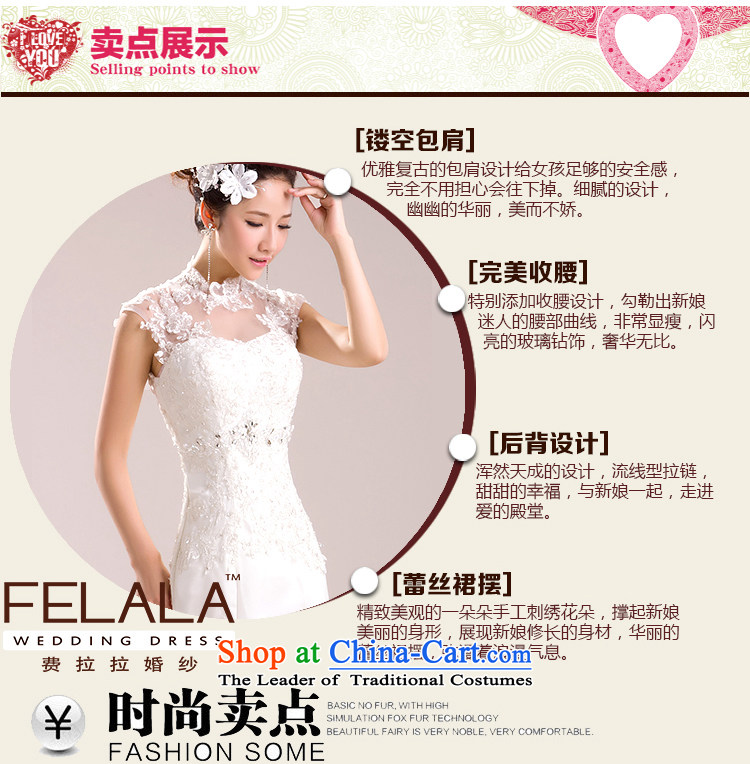 Ferrara 2015 new wedding retro collar lace a field shoulder shoulder crowsfoot small trailing white large spring XL Suzhou shipment picture, prices, brand platters! The elections are supplied in the national character of distribution, so action, buy now enjoy more preferential! As soon as possible.