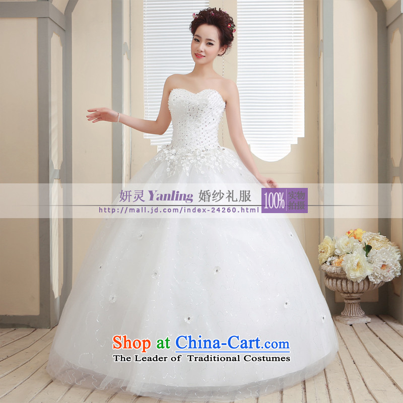 Charlene Choi Ling /YANLING anointed chest Korean brides wedding dresses and elegant with 14005 , Charlene Choi Ling white customization (yanling) , , , shopping on the Internet