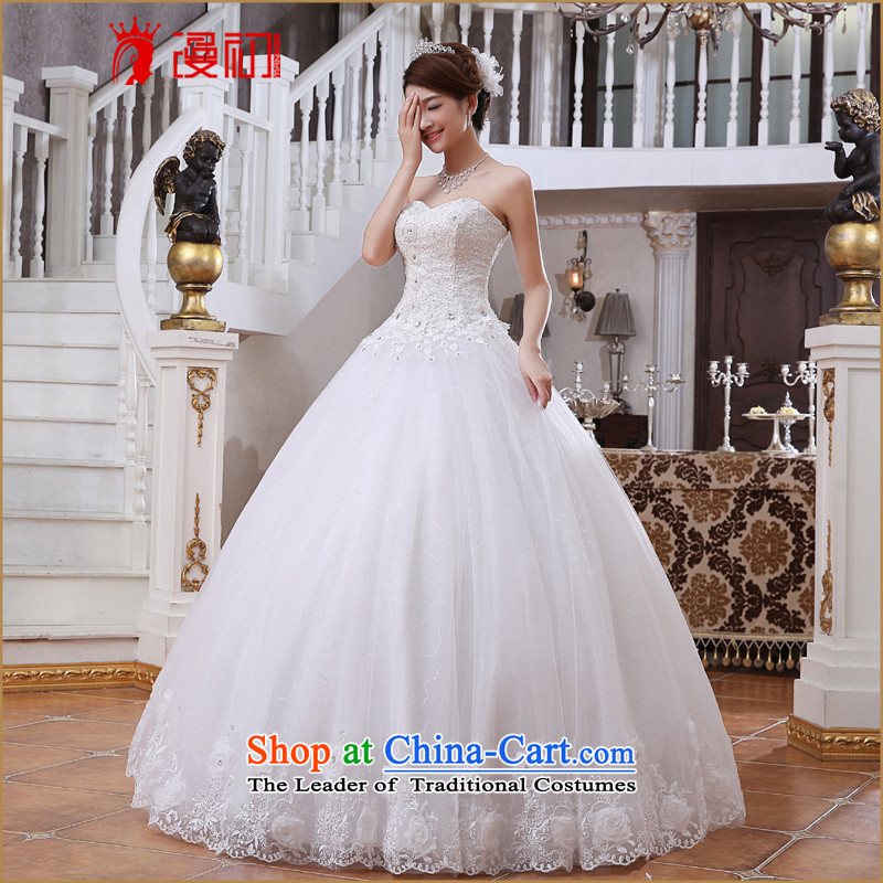 At the beginning of the New Year 2015 diffuse wedding dresses Korean brides align with Chest ( ), Sau San video thin spring and summer wedding white L, Early Man , , , shopping on the Internet