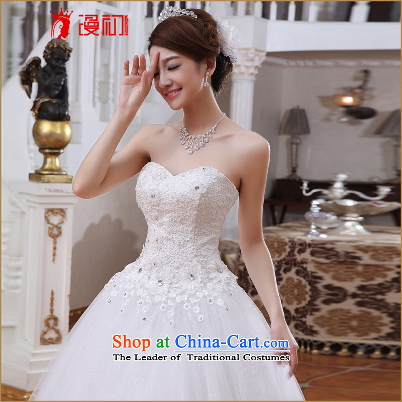 At the beginning of the New Year 2015 diffuse wedding dresses Korean brides align with Chest ( ), Sau San video thin spring and summer wedding white L, Early Man , , , shopping on the Internet