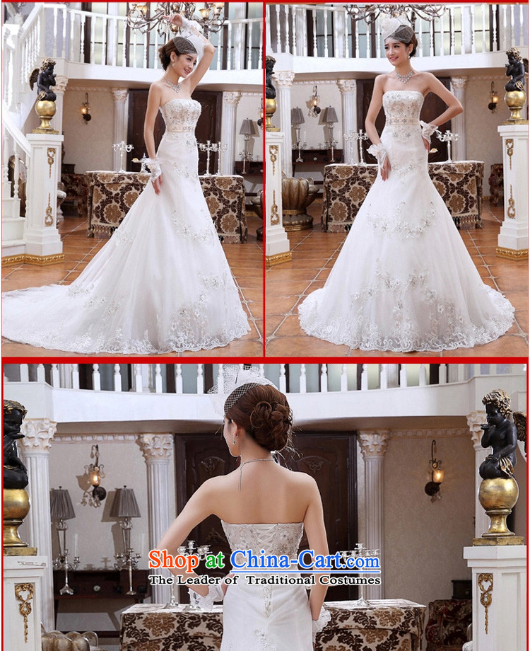 At the beginning of the New Year 2015 spread small trailing princess marriage wedding Korean wiping the chest of diamond ornaments crowsfoot video thin wedding trailing white M picture, prices, brand platters! The elections are supplied in the national character of distribution, so action, buy now enjoy more preferential! As soon as possible.