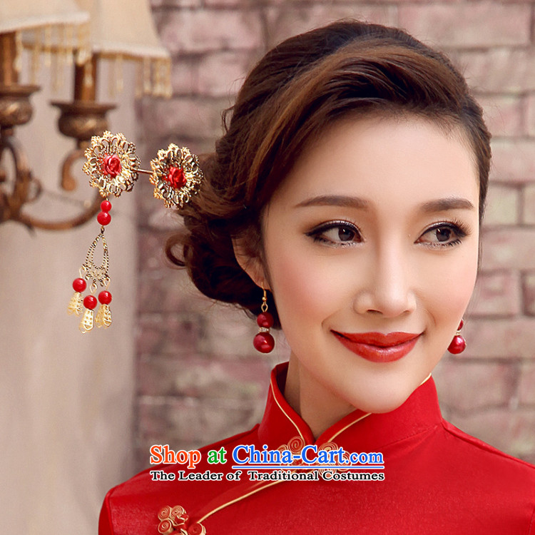 The leading edge of the red retro-day national qipao gown Ornate Kanzashi gate earrings bride jewelry FZ010 Red Hair Ornaments Picture, prices, brand platters! The elections are supplied in the national character of distribution, so action, buy now enjoy more preferential! As soon as possible.