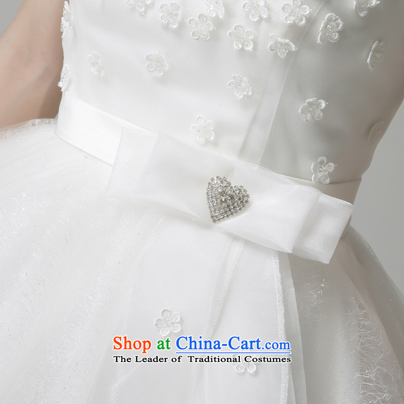 Recalling that the 2015 summer, hates makeup and a field to align the shoulder Korean Bridal Suite White Lace shoulders of nostalgia for the bridal doll H13734 white collar , L, recalling that hates makeup and shopping on the Internet has been pressed.