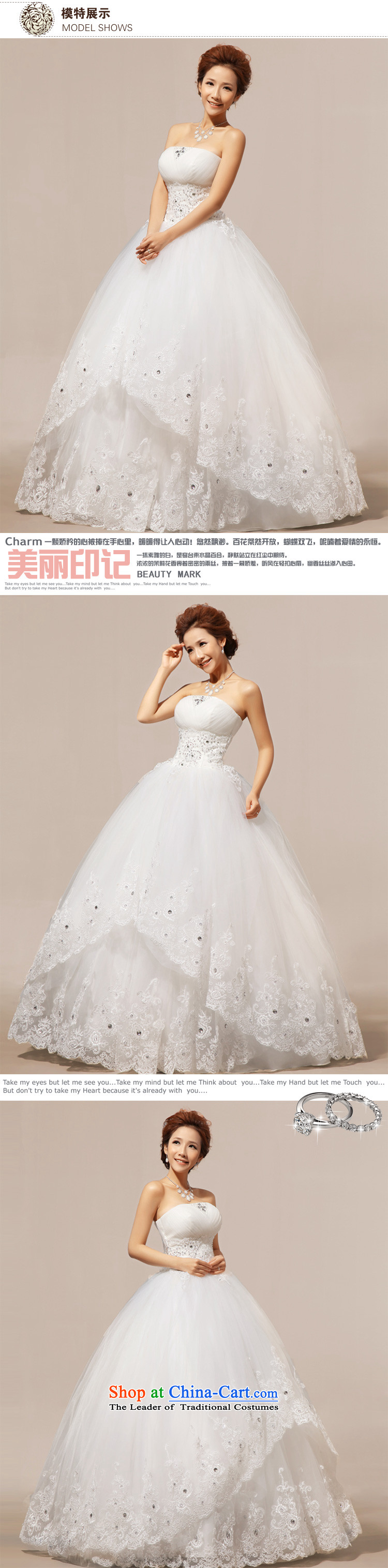 There is also a grand Korean-style optimize new and chest Flash video thin lace straps to align the bride wedding dresses XS1059 XXXL white picture, prices, brand platters! The elections are supplied in the national character of distribution, so action, buy now enjoy more preferential! As soon as possible.