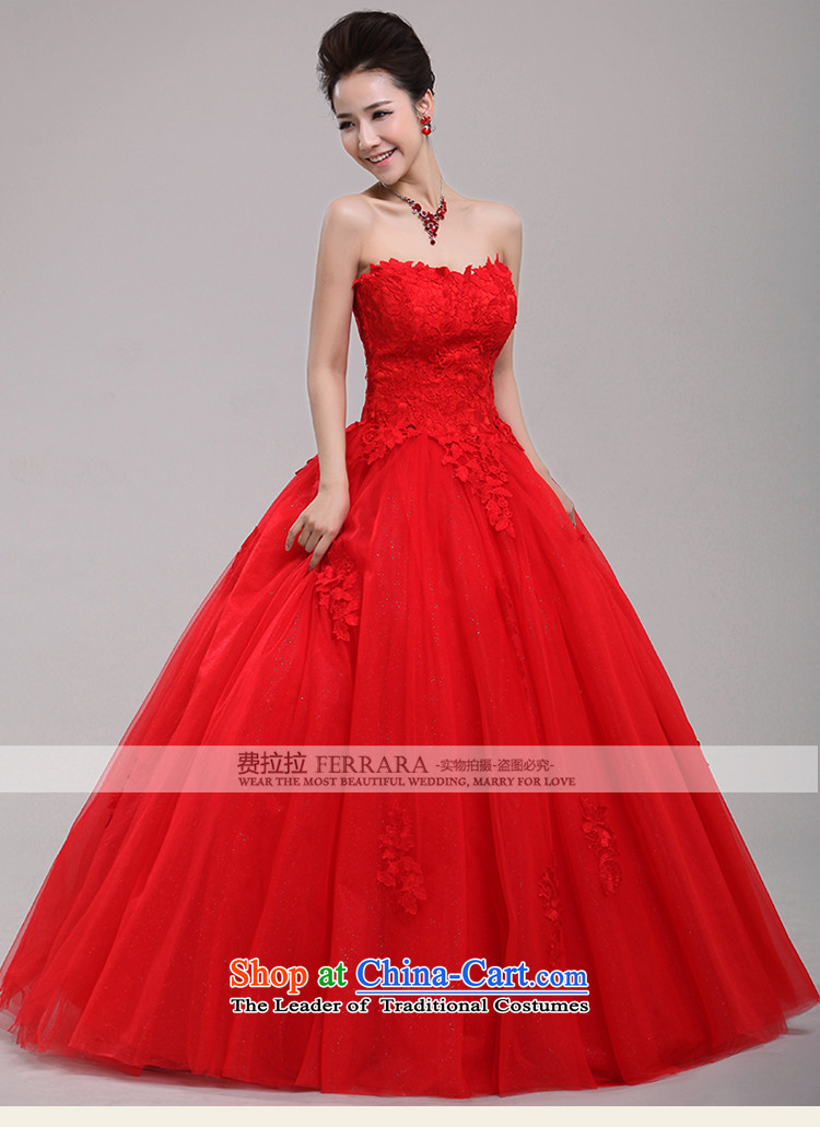 Ferrara 2013 new red very wang wedding minimalist lace anointed chest bon bon skirt large red winter L Suzhou shipment picture, prices, brand platters! The elections are supplied in the national character of distribution, so action, buy now enjoy more preferential! As soon as possible.