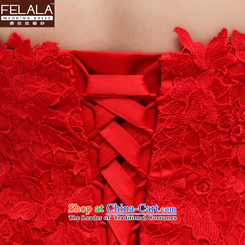 Ferrara 2013 new red very wang wedding minimalist lace anointed chest bon bon skirt large red winter L , and Suzhou Ferrara wedding (FELALA) , , , shopping on the Internet