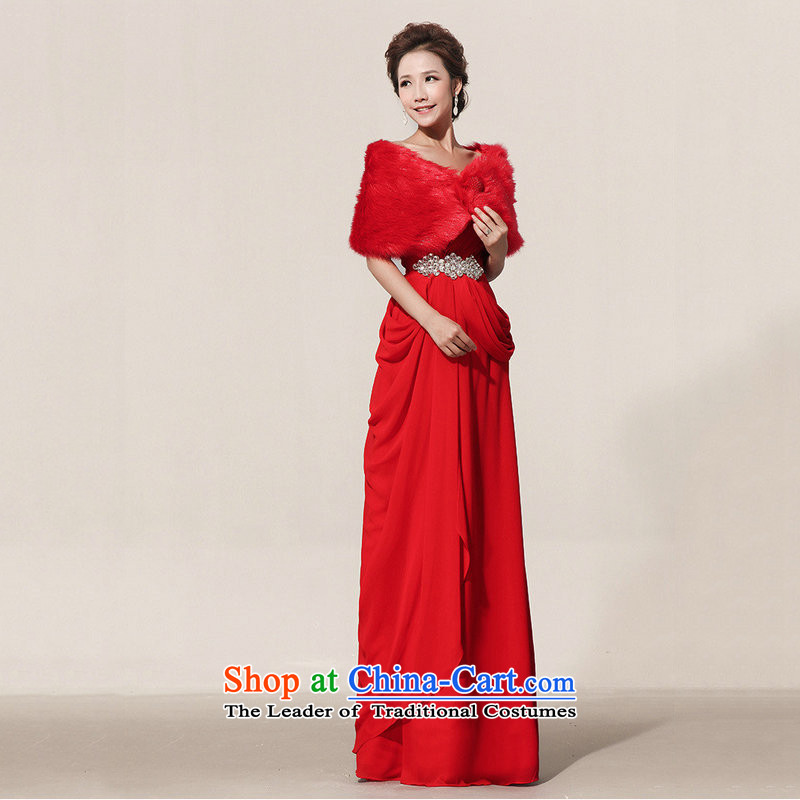 There is also optimized 8D graphics thin dress red bridal dresses bows long service banquet service XS1067 red colored silk is optimized XXXL, shopping on the Internet has been pressed.