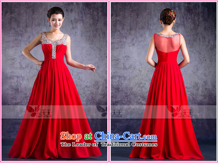 Mrs Alexa Lam roundup new 2014 evening dresses shoulder straps long gown 33262 marriages banquet RED M waist 2.2) Picture, prices, brand platters! The elections are supplied in the national character of distribution, so action, buy now enjoy more preferential! As soon as possible.