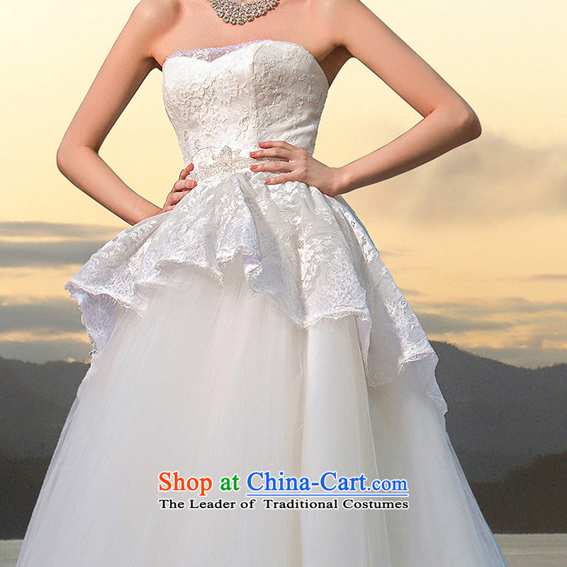 A new bride 2015 tail wedding luxury of drill manually lace tail wedding video thin A536 S, a bride shopping on the Internet has been pressed.